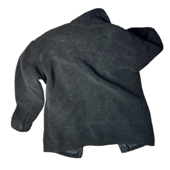 LEVIS Woman’s  Black Sherpa Jacket Medium - Picture 2 of 4